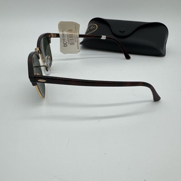 RAY-BAN RB 3016 W0366 HAVANA GOLD CLUBMASTER AUTHENTIC FRAMES SUNGLASSES 49-21 main image 6